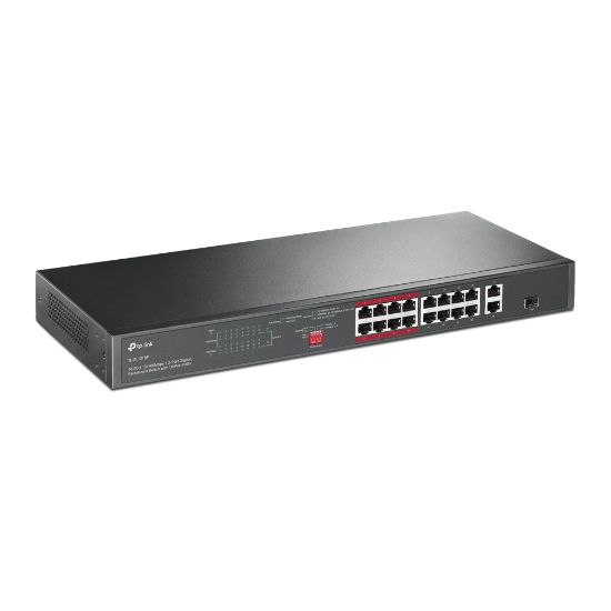 TP-LINK TL-SL1218P 16PORT 10/100 POE SWITCH  resmi