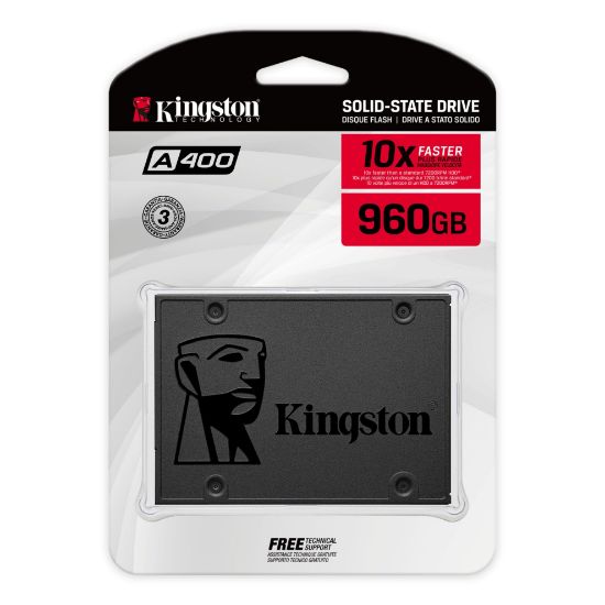 960GB KINGSTON A400 500/450MBs SSD SA400S37/960G resmi