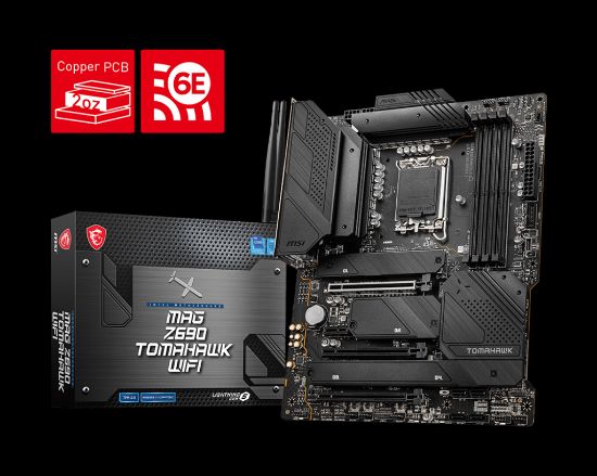 MSI MAG Z690 TOMAHAWK WIFI DDR5 6400(OC) M.2 ATX 1700p resmi