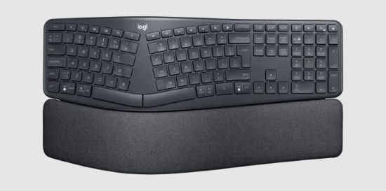 LOGITECH K860 ERGO KABLOSUZ BÖLÜNMÜŞ KLAVYE SİYAH 920-010109 resmi