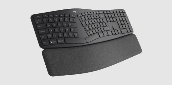 LOGITECH K860 ERGO KABLOSUZ BÖLÜNMÜŞ KLAVYE SİYAH 920-010109 resmi