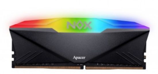 Apacer NOX RGB AURA Black 8GB 3200Mhz CL16 DDR4 Gaming Ram (AH4U08G32C28YNBAA-1) resmi