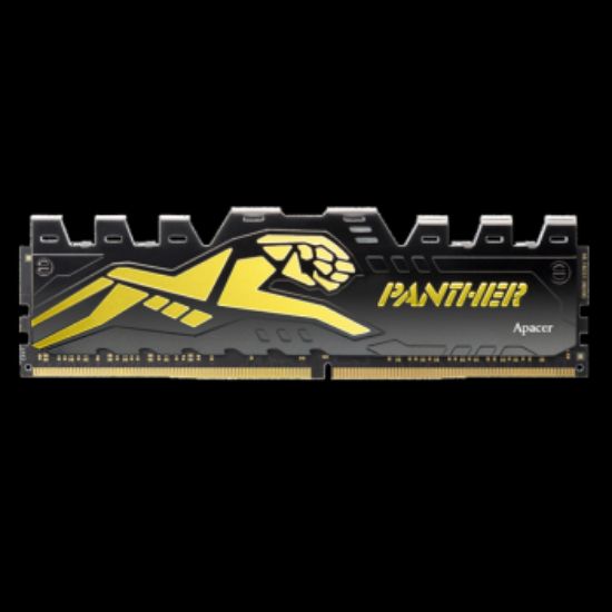 Apacer Panther Black-Gold 16GB (2x8GB) 3200Mhz CL16 DDR4 Gaming Ram (AH4U16G32C28Y7GAA-2) resmi