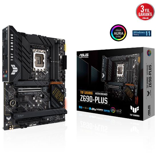 ASUS TUF GAMING Z690-PLUS DDR5 6000Mhz(OC) M.2 DP ATX 1700p resmi