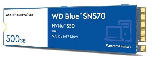 500GB WD BLUE SN570 M.2 NVMe 3500/2300MB/s WDS500G3B0C SSD resmi