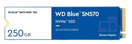 250GB WD BLUE SN570 M.2 NVMe 3300/1200MB/s WDS250G3B0C SSD resmi