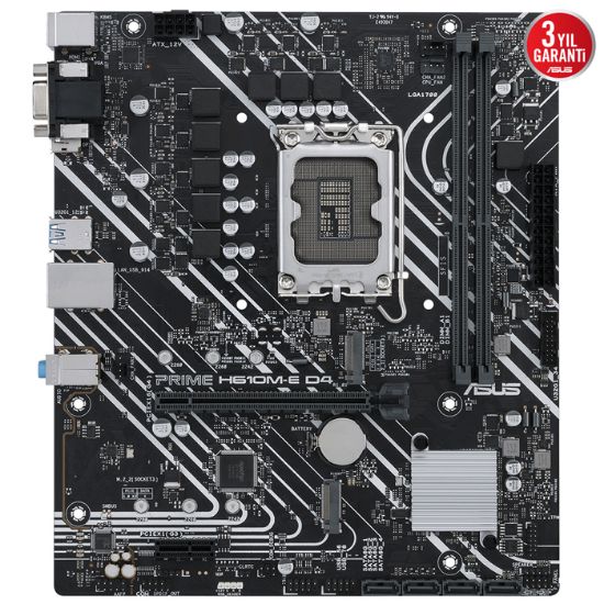 ASUS PRIME H610M-E D4-CSM DDR4 3200MHZ DP HDMI M.2 mATX 1700p resmi