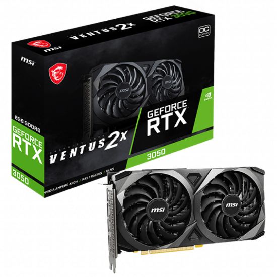 MSI GEFORCE RTX 3050 VENTUS 2X 8G OC 8GB GDDR6 128BIT resmi