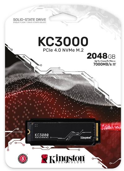 2TB KINGSTON KC3000 M.2 NVMe PCIe 4.0 SKC3000D/2048G 7000/7000MB/s resmi