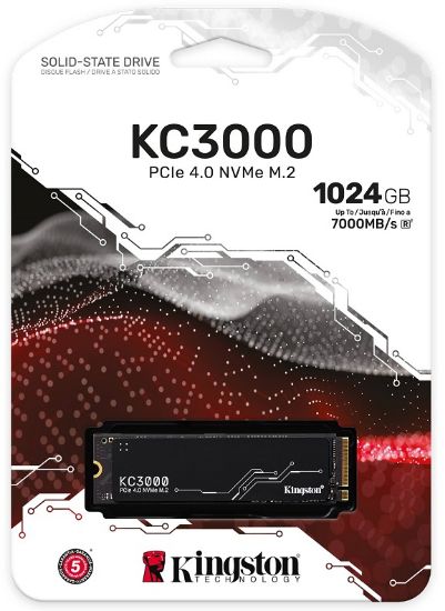 1TB KINGSTON KC3000 M.2 NVMe PCIe 4.0 SKC3000S/1024G 7000/6000MB/s resmi