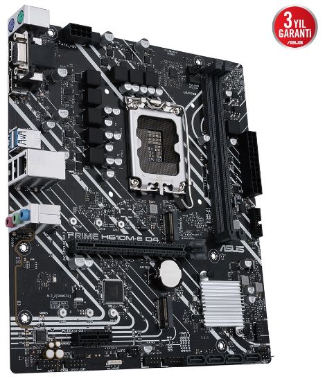 ASUS PRIME H610M-E D4 DDR4 3200(OC) VGA HDMI DP M.2 mATX 1700p resmi