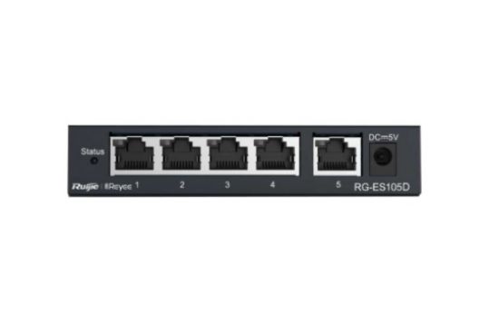 RUIJIE REYEE RG-ES105D 5 PORT 10/100 SWITCH METAL KASA  resmi