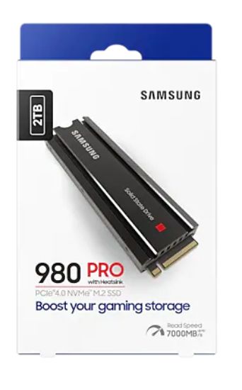 2TB SAMSUNG 980 PRO Heatsink M.2 NVMe MZ-V8P2T0CW resmi