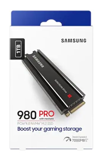 1TB SAMSUNG 980 PRO Heatsink M.2 NVMe MZ-V8P1T0CW resmi