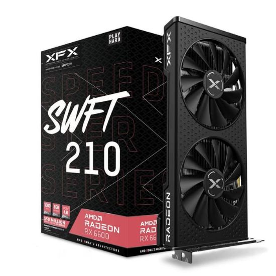 XFX Speedster SWFT 210 RX 6600 Core 8GB GDDR6 128Bit (RX-66XL8LFDQ) resmi