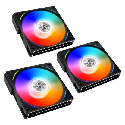 Lian Li UNI Fan AL120 Black AL120-3B 3x120mm RGB PWM Siyah Kasa Fanı resmi