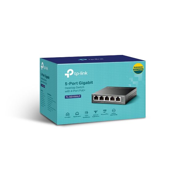 TP-LINK TL-SG1005LP 5PORT 10/100/1000 YÖNETİLEMEZ POE SWITCH resmi