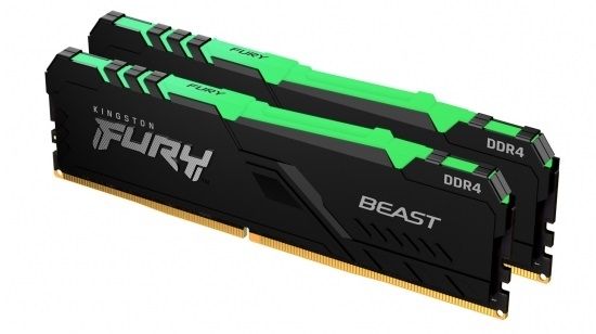 16GB KINGSTON FURY Beast RGB DDR4 3600Mhz KF436C17BBAK2/16 2x8G resmi