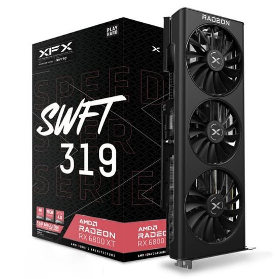 XFX Speedster SWFT 319 RX 6800 XT Core 16GB GDDR6 256Bit (RX-68XTAQFD9) resmi