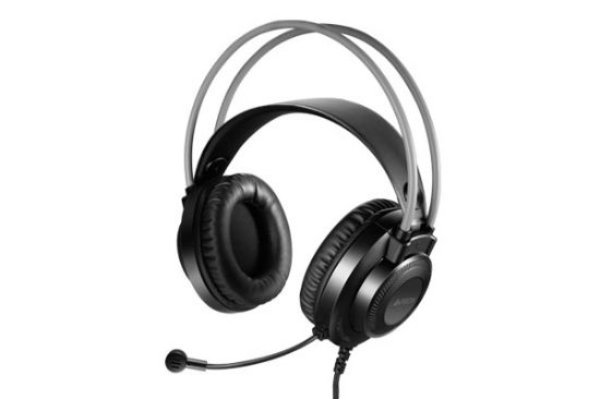 A4 TECH FH-200U SİYAH GRİ MİKROFONLU KULAKLIK USB resmi