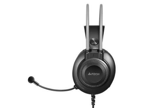 A4 TECH FH-200U SİYAH GRİ MİKROFONLU KULAKLIK USB resmi