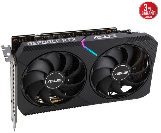 ASUS DUAL-RTX3060-O12G-V2 12GB GDDR6 HDMI DP 192BİT  resmi