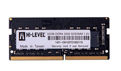 32GB DDR4 3200Mhz SODIMM 1.2V HLV-SOPC25600D4/32G HI-LEVEL resmi