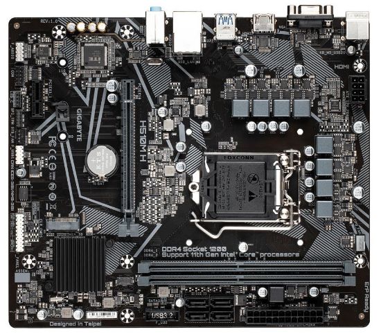 GIGABYTE H510M H 3200Mhz HDMI M.2 mATX 1200p resmi