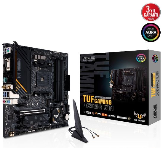 ASUS TUF GAMING B550M-E WIFI DDR4 4600Mhz(OC) HDMI DP mATX AM4 resmi