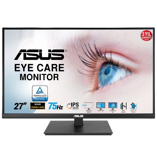 27 ASUS VA27AQSB QHD IPS 1MS 75HZ HDMI DP resmi