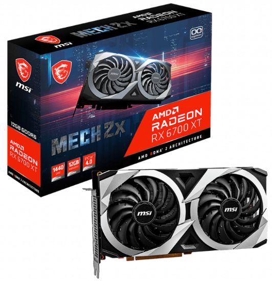 MSI RADEON RX 6700 XT MECH 2X 12GB GDDR6 192Bit resmi