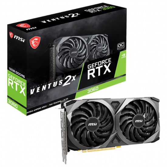 MSI GEFORCE RTX 3060 VENTUS 2X 12G OC 12GB HDMI DP 192BİT  resmi