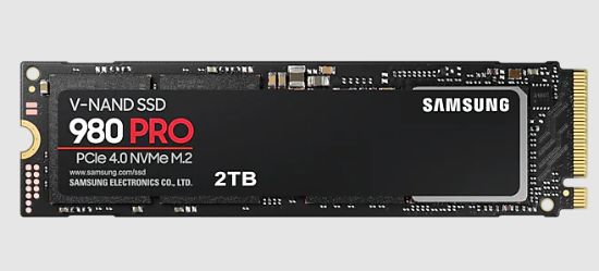 2TB SAMSUNG 980 7000/5000MB/s PRO M.2 NVMe MZ-V8P2T0BW resmi