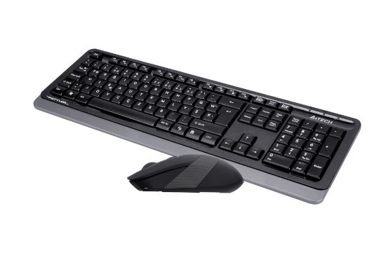 A4 TECH FG1010 F USB GRİ KLAVYE+MOUSE KABLOSUZ SET resmi