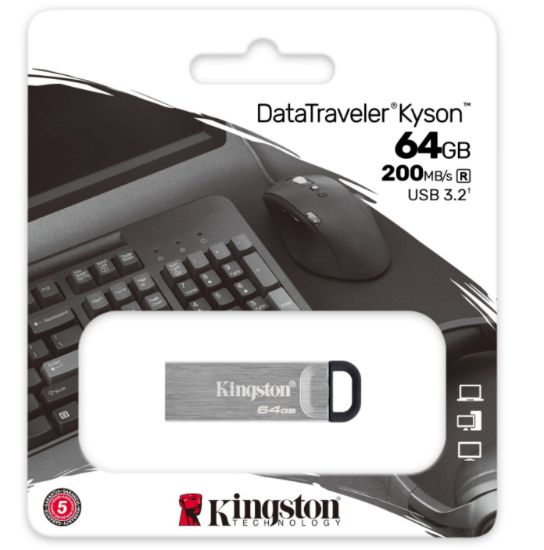 64GB USB3.2 Gen1 DTKN/64GB DT Kyson KINGSTON resmi