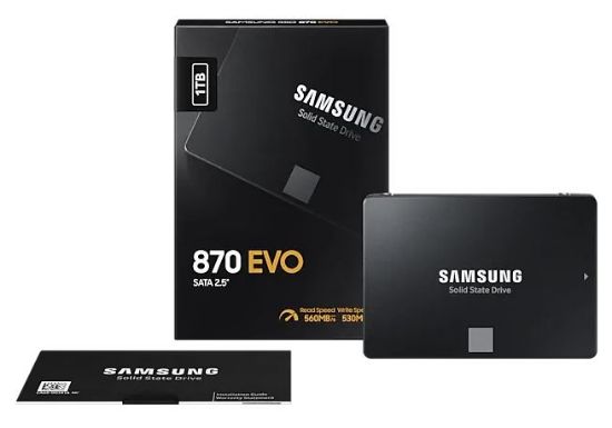 1TB SAMSUNG 870 560/530MB/s EVO MZ-77E1T0BW SSD resmi