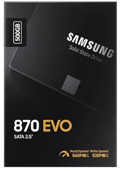 500GB SAMSUNG 870 560/530MB/s EVO MZ-77E500BW SSD resmi