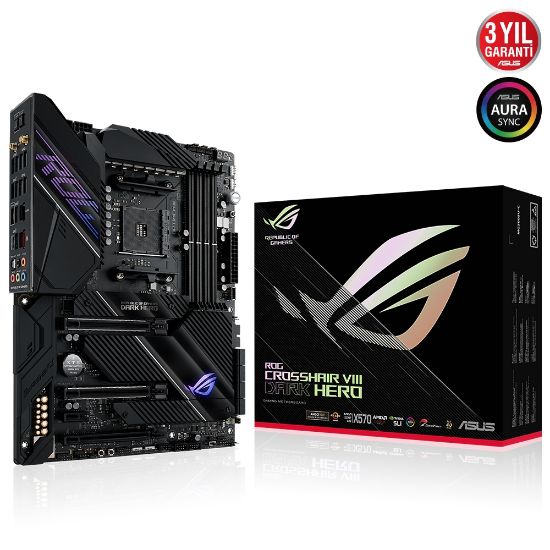 ASUS ROG CROSSHAIR VIII DARK HERO DDR4 4866MHz (OC) AM4 resmi