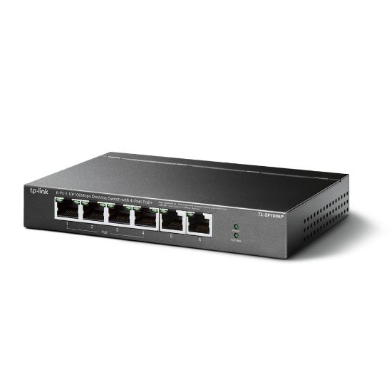 TP-LINK TL-SF1006P 6PORT 10/100 YÖNETİLEMEZ POE SWITCH resmi