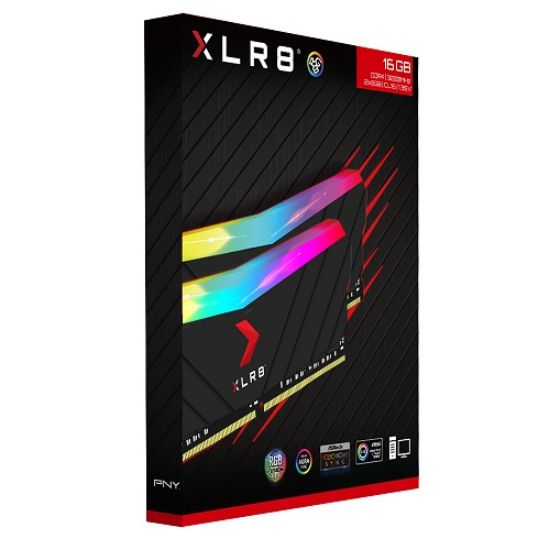 PNY XLR8 Gaming EPIC-X RGB 16GB (2x8GB) 3200MHz CL16 DDR4 Gaming Ram (MD16GK2D4320016XRGB) resmi