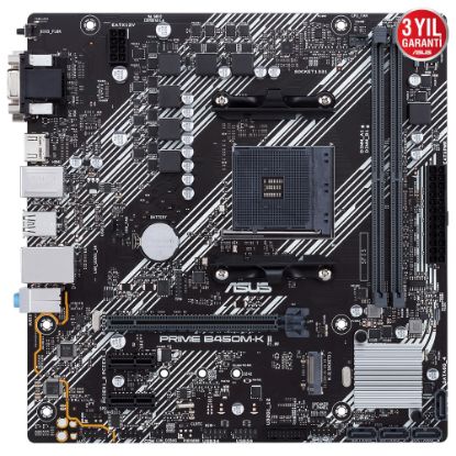 ASUS PRIME B450M-K II 4400 DDR4 DVI VGA M2 AM4 resmi