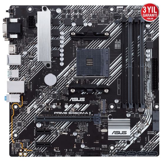 ASUS PRIME B450M-A II 4400 DDR4 DVI VGA M2 AM4  resmi