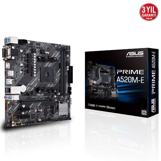 ASUS PRIME A520M-E DDR4 4600MHz  mATX AM4 resmi