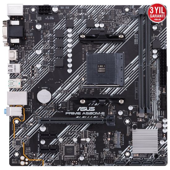 ASUS PRIME A520M-E DDR4 4600MHz  mATX AM4 resmi