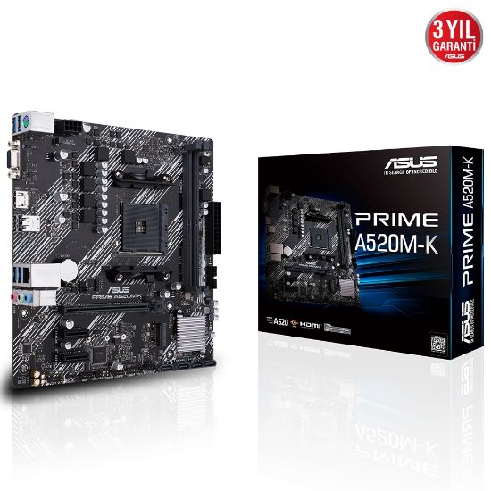 ASUS PRIME A520M-K DDR4 4600MHz AM4 resmi