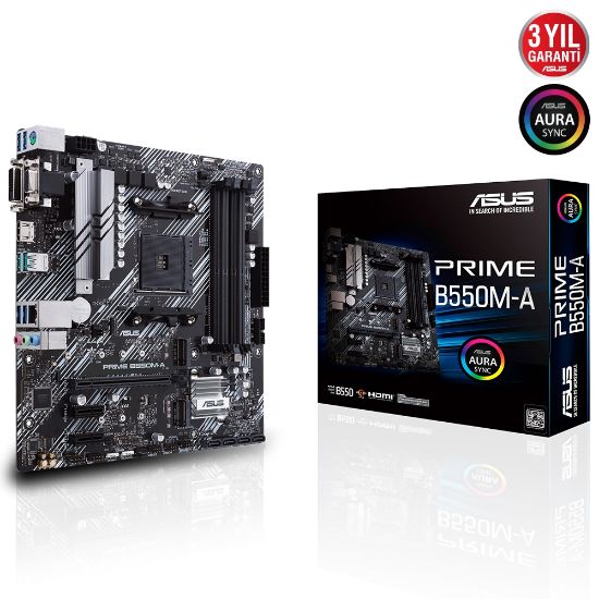 ASUS PRIME B550M-A  DDR4 4600Mhz mATX AM4 resmi