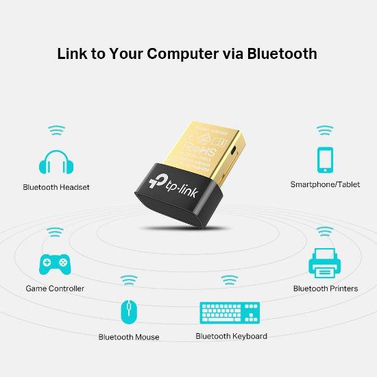 TP-LINK UB400 BLUETOOTH 4.0 MINI USB ADAPTÖR resmi