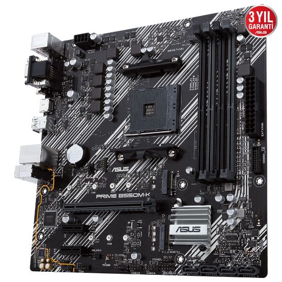 ASUS PRIME B550M-K DDR4 4600(O.C)/2133Mhz mATX AM4  resmi