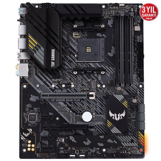 ASUS TUF GAMING B550-PLUS DDR4 4600Mhz ATX AM4 resmi