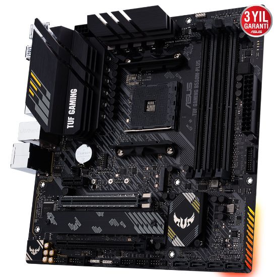 ASUS TUF GAMING B550M-PLUS DDR4 4600Mhz mATX AM4 resmi